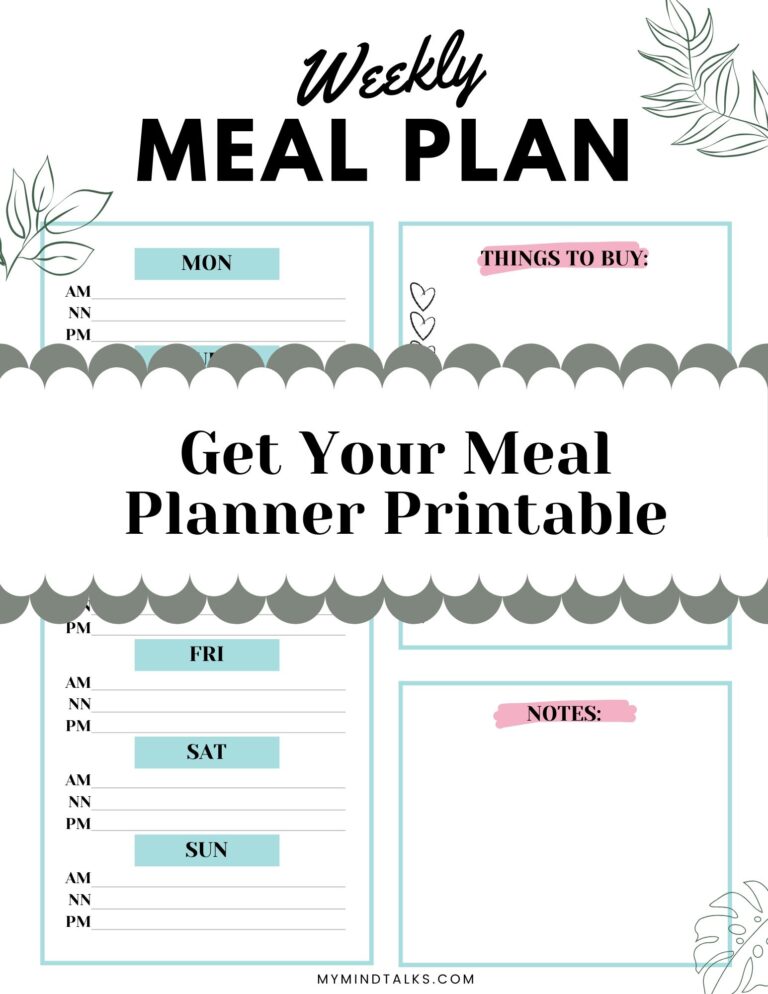 The Best Way To Meal Plan To Save Money And Time - My Mind Talks