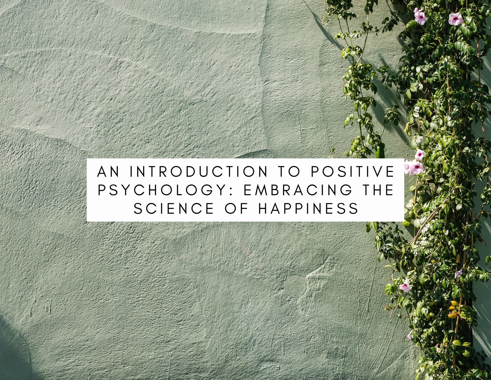 An Introduction to Positive Psychology: Embracing the Science of Happiness